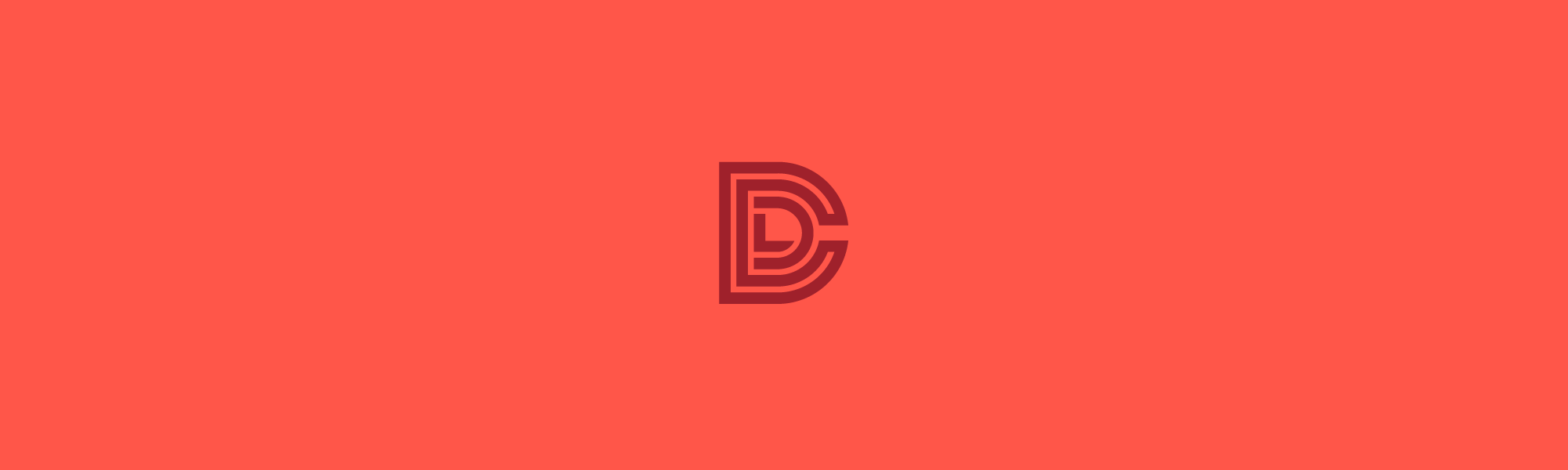 A red background with the letter d in it.