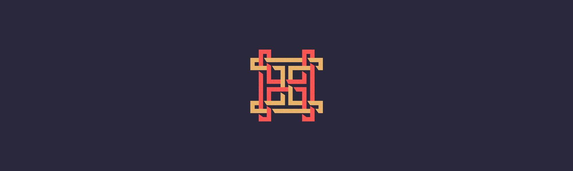 A square shaped logo with an oriental design.