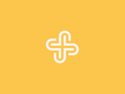 A yellow background with an image of a cross.